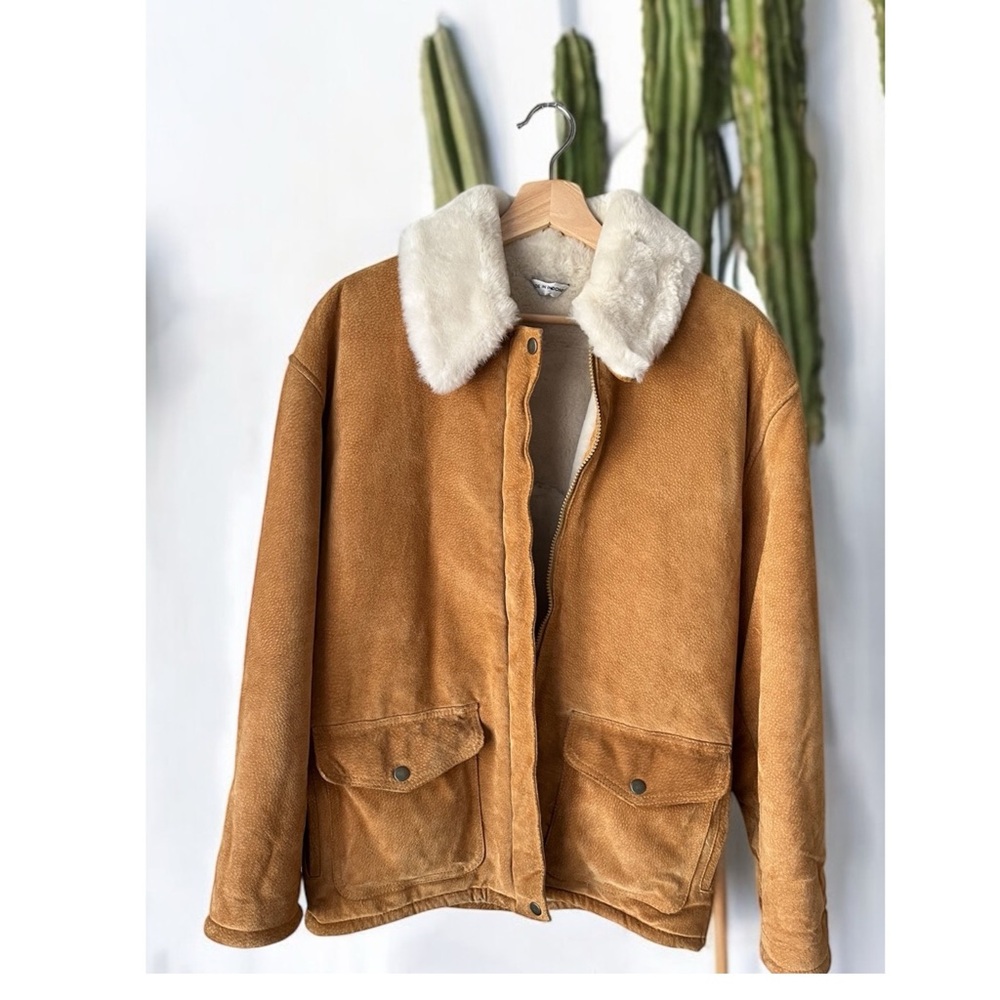 Vintage Marvin Richards leather faux fur lined jacket - Picture 11 of 11